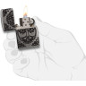 Zippo Armor 29670 — Antique Silver, гравировка «Древо жизни»